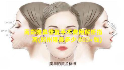 南郑隆鼻修复手术费用解析指南(郑州隆鼻多少 🌻 钱)